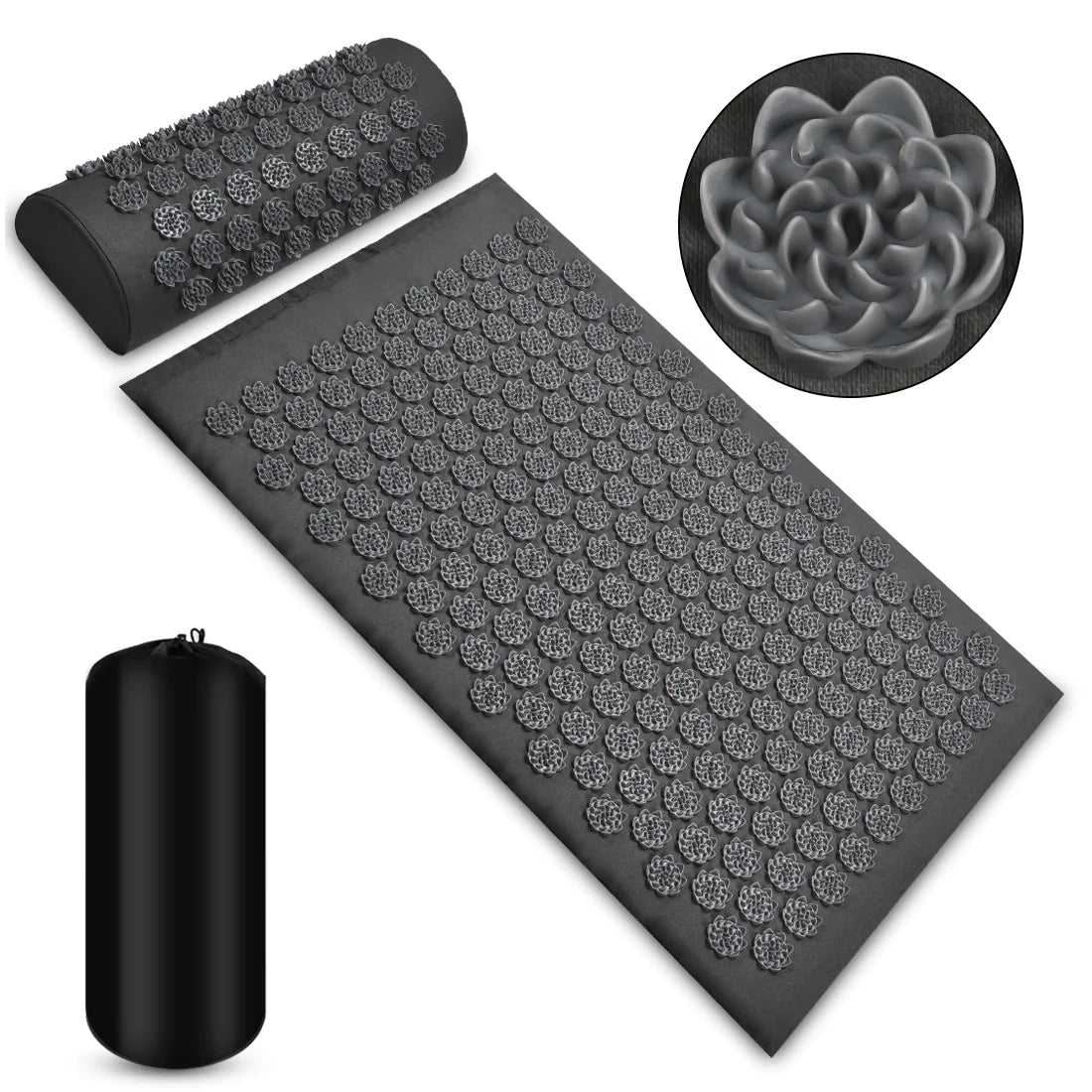 Acupressure Massage Mat and Pillow Set